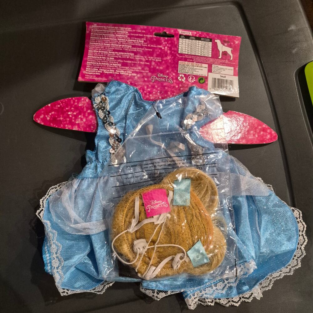 NEW Cinderella blue Disney Princess pet costume dog size Small
